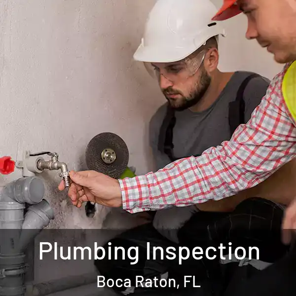  Plumbing Inspection Boca Raton, FL